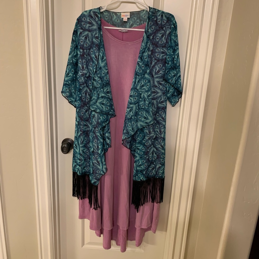 Wolf fringe kimono